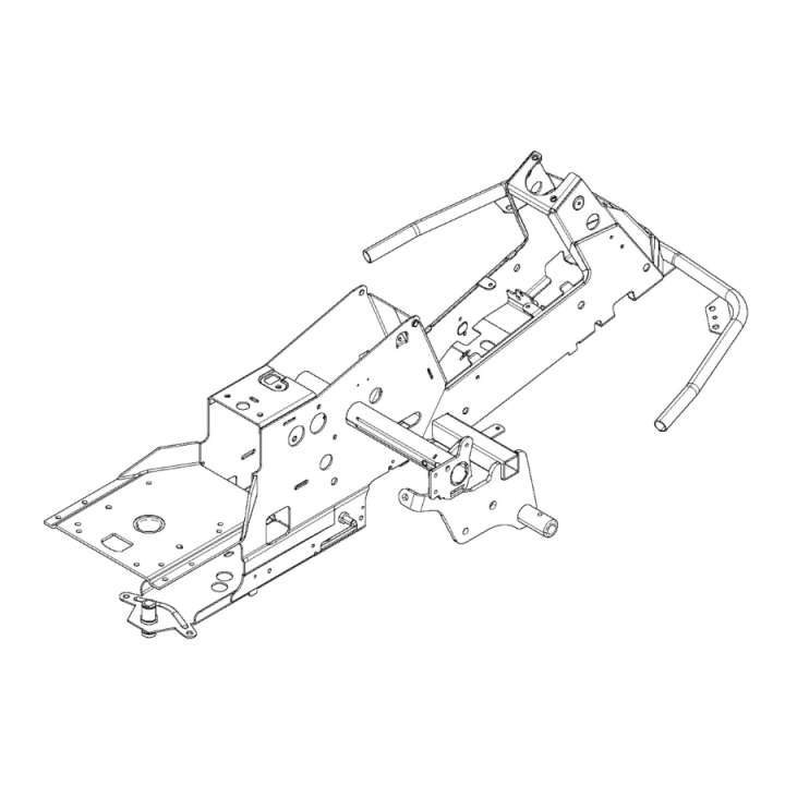 Telaio 2Wd Nero nel gruppo I Pezzi Di Ricambio / Ricambi per Trattorini Rasaerba McCulloch / Pezzi di ricambio McCulloch M125-94FH presso GPLSHOP (5827581-03)