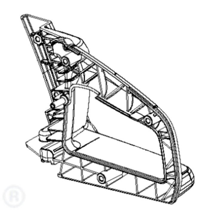 Manico Posteriore Nero 5854356-01 nel gruppo presso GPLSHOP (5854356-01)