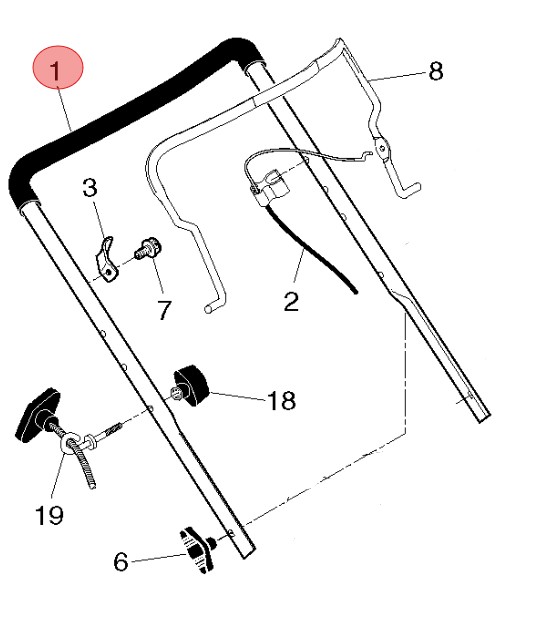 Maniglia, superiore nel gruppo  presso GPLSHOP (5858548-14)