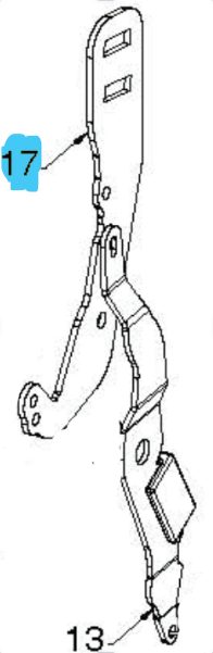 Braccio Puleggia 5892629-02 nel gruppo  presso GPLSHOP (5892629-02)