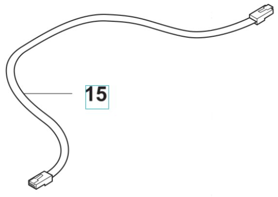 Assemblaggio Cavo Jack Modulare 6/6 R 5893508-06 nel gruppo I Pezzi Di Ricambio Robotizzati / Pezzi di ricambio Husqvarna Automower® 415X / Automower 415X - 2023 presso GPLSHOP (5893508-06)