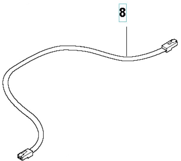 Fascia Cavo L=650Mm/ Bianco Lab 5893508-07 nel gruppo I Pezzi Di Ricambio Robotizzati / Pezzi di ricambio Husqvarna Automower® 415X / Automower 415X - 2023 presso GPLSHOP (5893508-07)