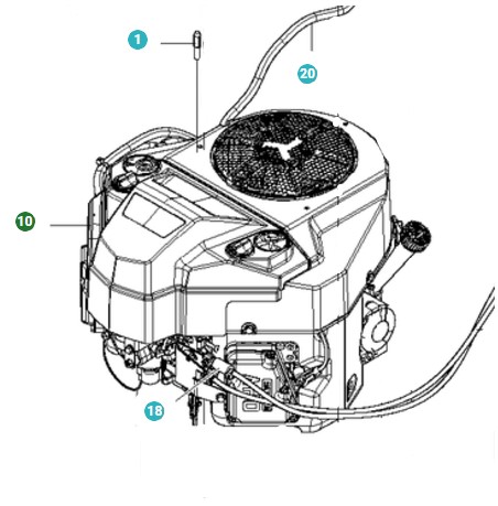 Motor KAWASAKI FS651V nel gruppo I Pezzi Di Ricambio / Pezzi di ricambio Rider / Pezzi di ricambio Husqvarna Rider 420 TSX AWD presso GPLSHOP (5906368-01)