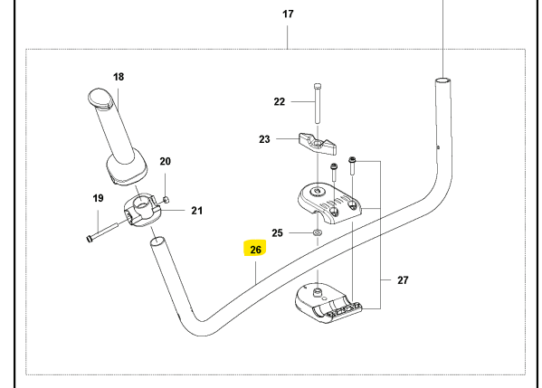 Maneggevole nel gruppo I Pezzi Di Ricambio / Pezzi di ricambio Decespugliatori / Pezzi di ricambio Husqvarna 535iRXT presso GPLSHOP (5930543-01)