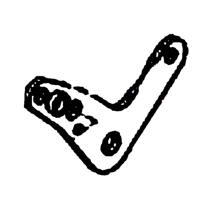 Braccio Campana Manovella, posteriore destra, Bl 5930777-03 nel gruppo presso GPLSHOP (5930777-03)