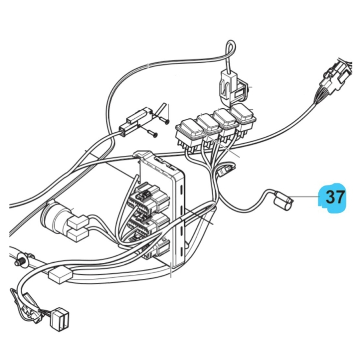 Sensore di temperatura idraulico del gruppo di cablaggio nel gruppo I Pezzi Di Ricambio / Pezzi di ricambio Rider / Pezzi di ricambio Husqvarna Rider 420 TSX AWD presso GPLSHOP (5930815-01)
