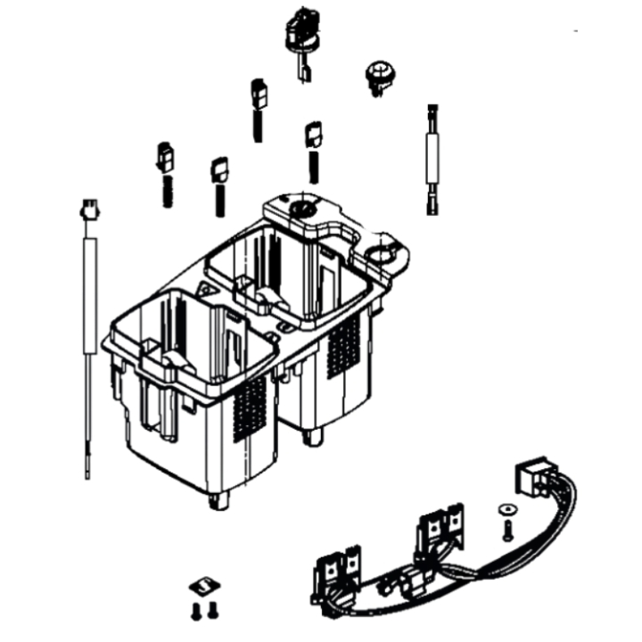 Gruppo pezzi di ricambio scatola batteria Lc 5931245-03 nel gruppo  presso GPLSHOP (5931245-03)