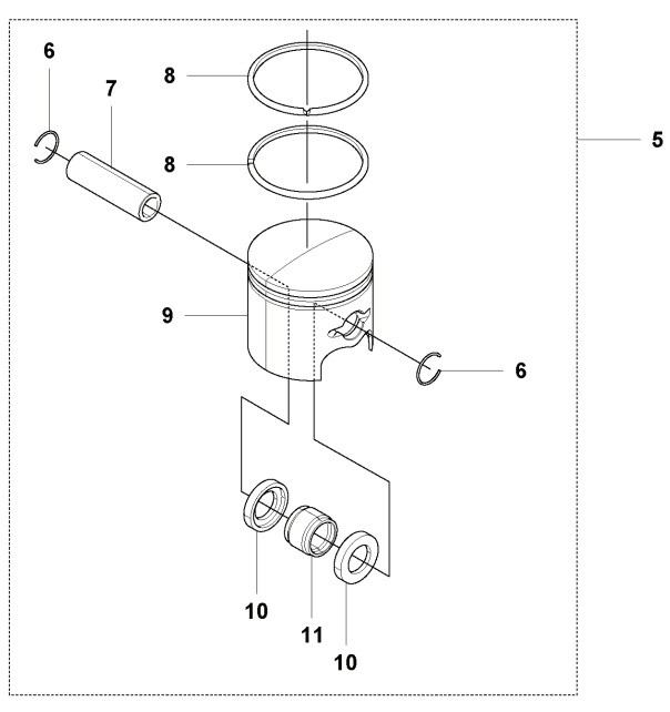 Pistone Completo 5933051-01 nel gruppo presso GPLSHOP (5933051-01)