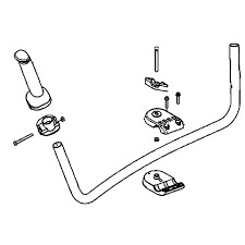 Gruppo manubrio Gruppo manubrio nel gruppo I Pezzi Di Ricambio / Pezzi di ricambio Decespugliatori / Pezzi di ricambio Husqvarna 535iFR presso GPLSHOP (5936240-02)