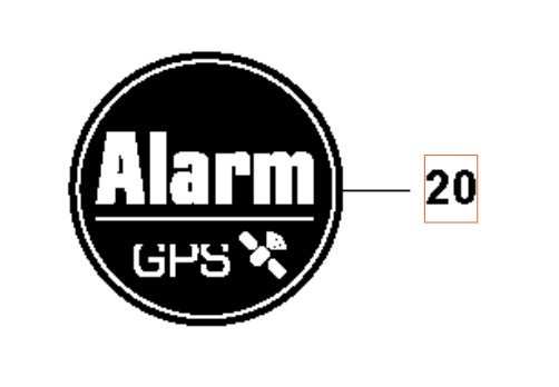 Allarme, Adesivo GPS nel gruppo I Pezzi Di Ricambio Robot Tagliaerba / Pezzi di ricambio Husqvarna Automower® 305 - 2020 / Automower 305 - 2025 presso GPLSHOP (5940548-01)