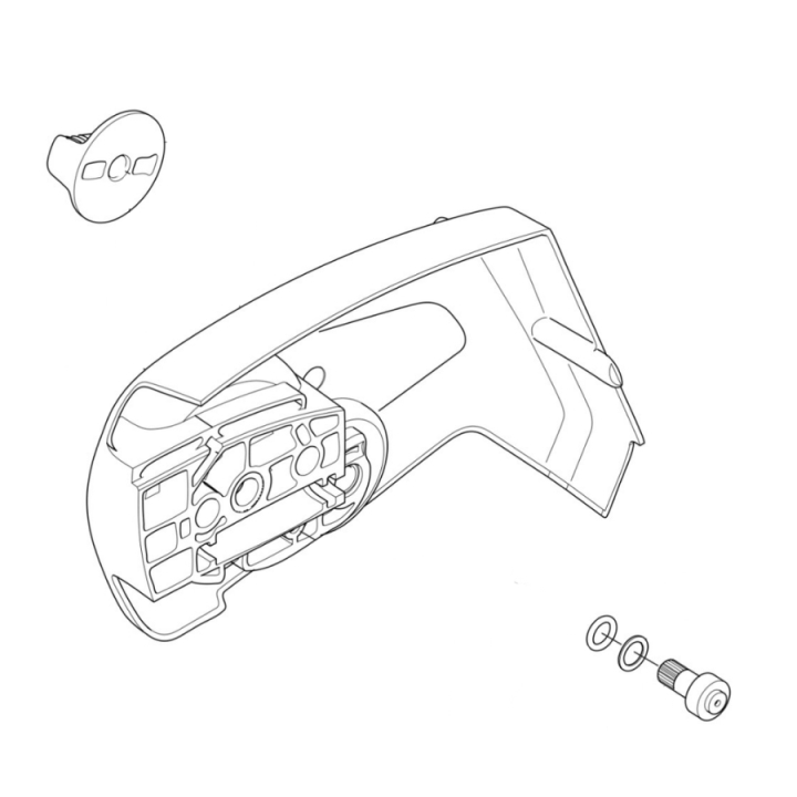 Gruppo coperchio frizione senza attrezzi 5953148-01 nel gruppo I Pezzi Di Ricambio / Pezzi di ricambio Motoseghe / ➤Serie 400 / Pezzi di ricambio Husqvarna 435i presso GPLSHOP (5953148-01)