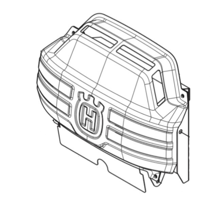 Protettore termico nel gruppo I Pezzi Di Ricambio / Pezzi di ricambio Rider / Pezzi di ricambio Husqvarna Rider 420 TSX AWD presso GPLSHOP (5958655-01)