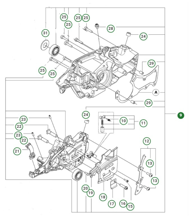 Kit carter 545/550Xp/Xpgmki 5958977-05 nel gruppo  presso GPLSHOP (5958977-05)