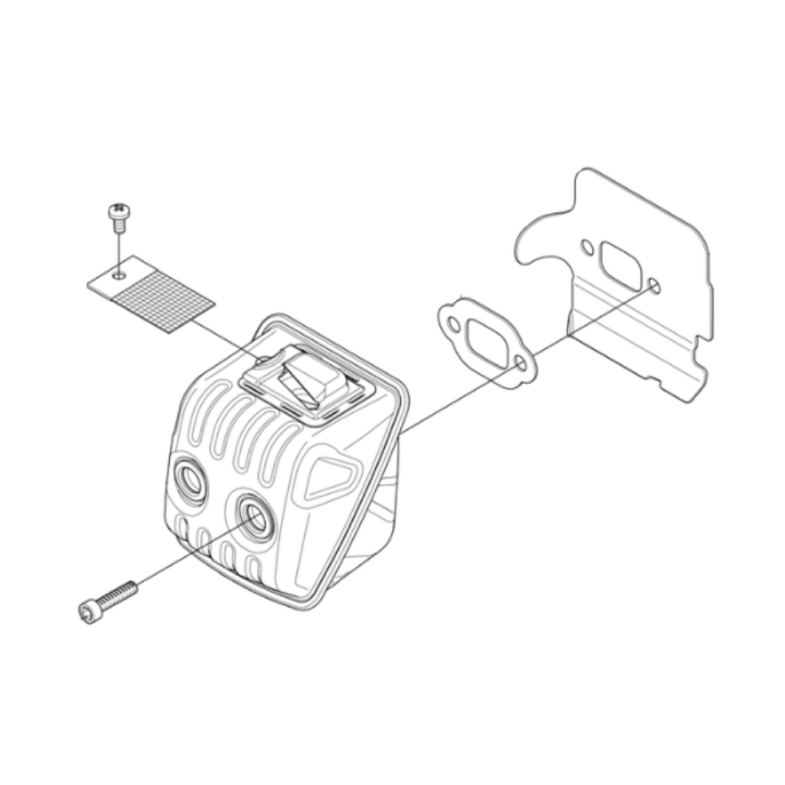 Kit di silenziatore nel gruppo I Pezzi Di Ricambio / Pezzi di ricambio Motoseghe / ➤Serie 400 / Pezzi di ricambio Husqvarna 450X presso GPLSHOP (5959317-02)