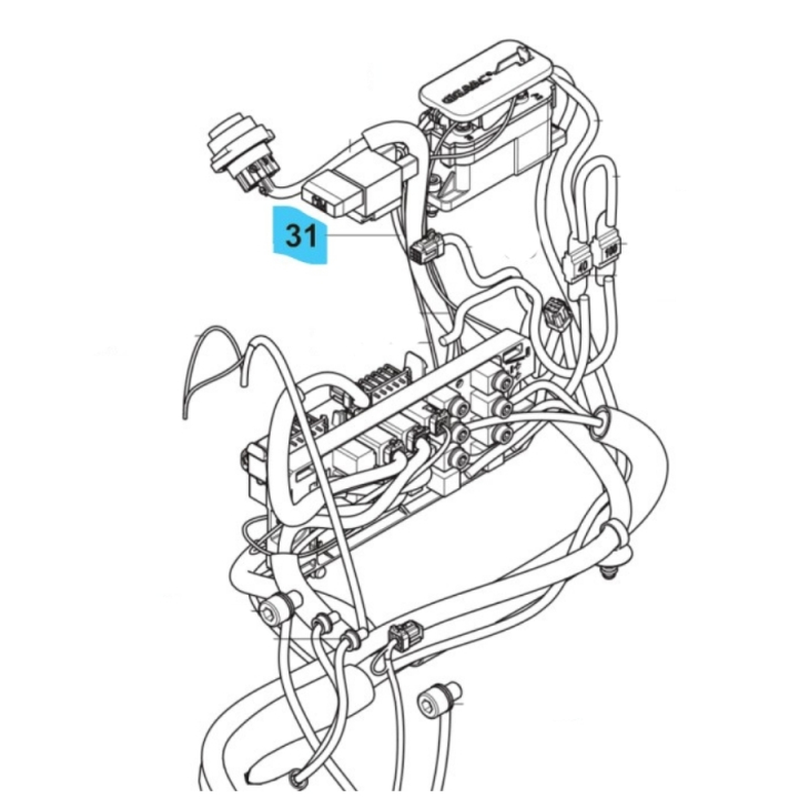 Gruppo cablaggio alimentatore W122 nel gruppo  presso GPLSHOP (5960280-03)