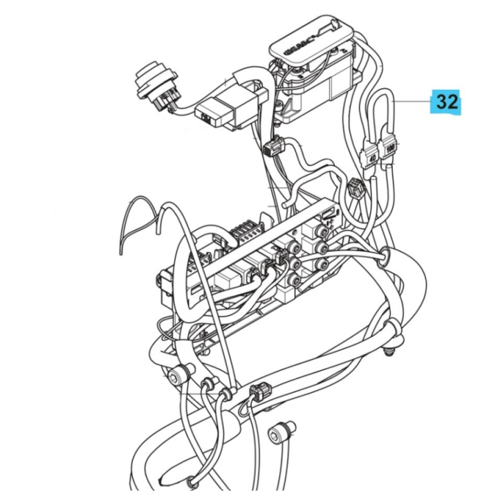 Gruppo cablaggio alimentatore W122 nel gruppo  presso GPLSHOP (5960280-04)
