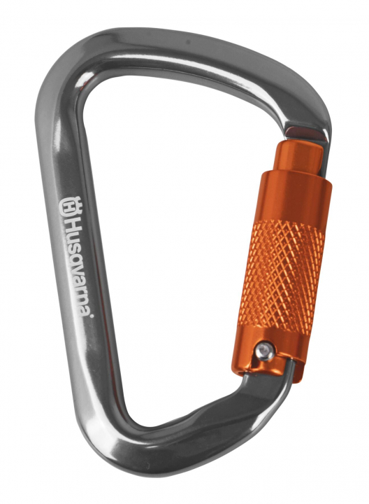 Husqvarna carabiner D-shaped nel gruppo Prodotti per lavori forestali e giardinaggio Husqvarna / Husqvarna Accessori per la protezione personale / Accessori Per Arboricoltori presso GPLSHOP (5969362-12)