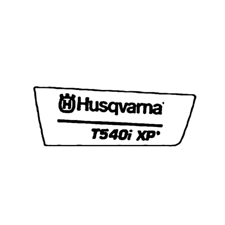 Decalcomania Prodotto T540 Senza Bluetooth 5970202-03 nel gruppo I Pezzi Di Ricambio / Pezzi di ricambio Motoseghe / ➤Serie 500 / Pezzi di ricambio Husqvarna T540i XPG presso GPLSHOP (5970202-03)