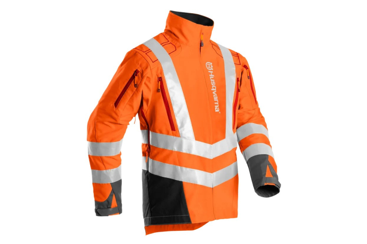 Giacca per lavori con decespugliatore Husqvarna - Technical High-Viz nel gruppo Prodotti per lavori forestali e giardinaggio Husqvarna / Husqvarna Accessori per la protezione personale / Giacca presso GPLSHOP (5972459)