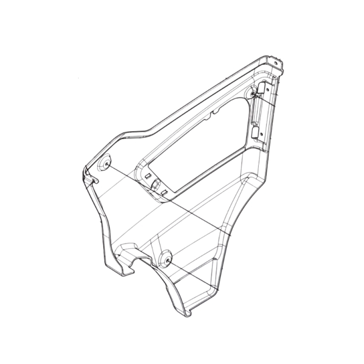 Copertura destra P 520Dx/P 525Dx nel gruppo  presso GPLSHOP (5972684-02)