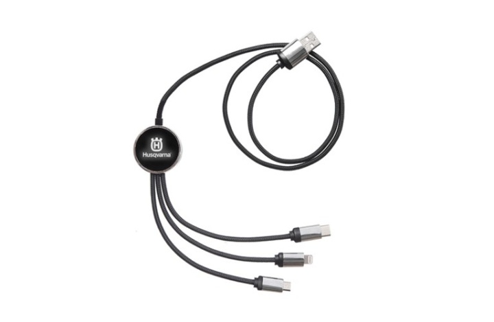 Charging cable, 3 in 1 nel gruppo Prodotti per lavori forestali e giardinaggio Husqvarna / Husqvarna Accessori per la protezione personale / Abbigliamento da lavoro / Accesori presso GPLSHOP (5974927-01)