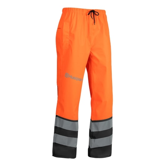 Rain Trousers Husqvarna Functional EN 20471 nel gruppo Prodotti per lavori forestali e giardinaggio Husqvarna / Husqvarna Accessori per la protezione personale / Pantalone con protezione antitaglio presso GPLSHOP (5976629)