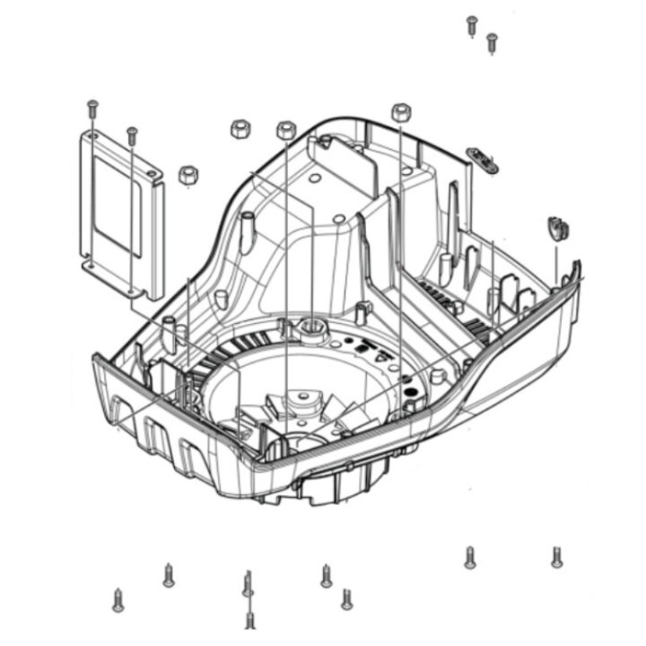 Copertina Pro Powerhead Inferiore 5979378-01 nel gruppo  presso GPLSHOP (5979378-01)