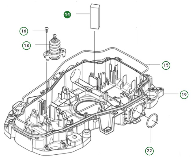  nel gruppo I Pezzi Di Ricambio Robot Tagliaerba / Pezzi di ricambio Husqvarna Automower® 310E Nera presso GPLSHOP (5985036-04)