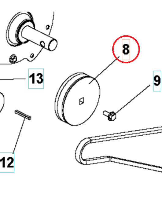 Puleggia Cinghia Di Trasmissione Ãƒ 1 5986813-01 nel gruppo  presso GPLSHOP (5986813-01)