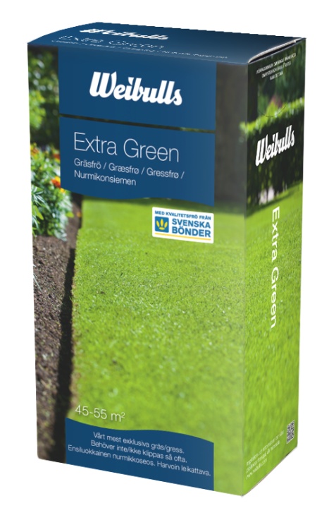 Semi di erba Weibulls Extra Green 1kg nel gruppo Prodotti per lavori forestali e giardinaggio Husqvarna / Semi di erba e Concime per prato presso GPLSHOP (838045)