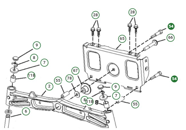 Bullone 3/8-16X2 1/4 nel gruppo  presso GPLSHOP (8747606-36)