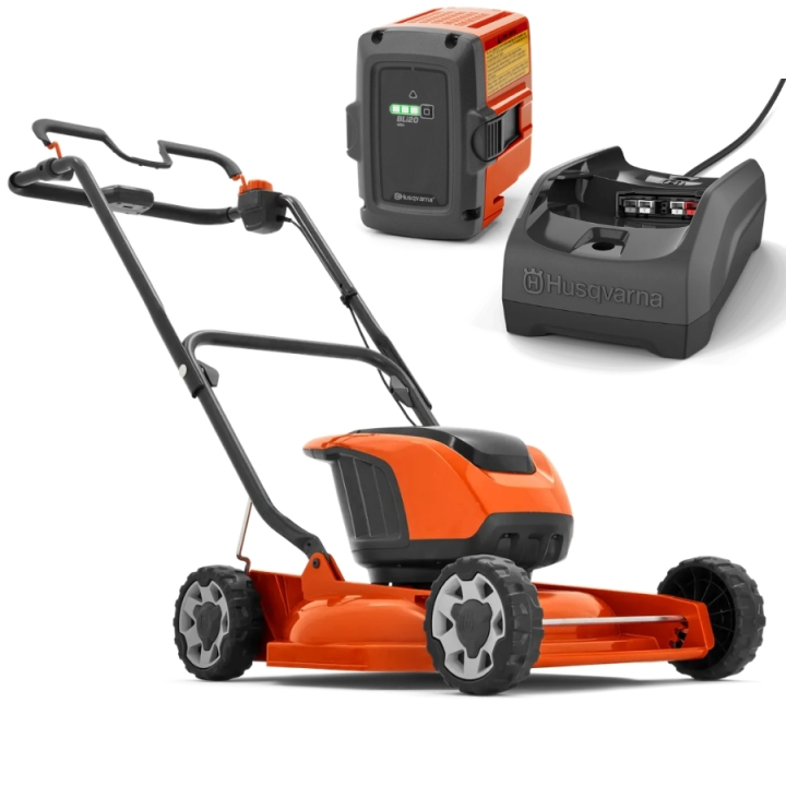 Husqvarna LB 146i Rasaerba A Batteria + BLi20 & C80 nel gruppo Prodotti per lavori forestali e giardinaggio Husqvarna / Husqvarna Rasaerba / Rasaerba batteria presso GPLSHOP (9678621-05)