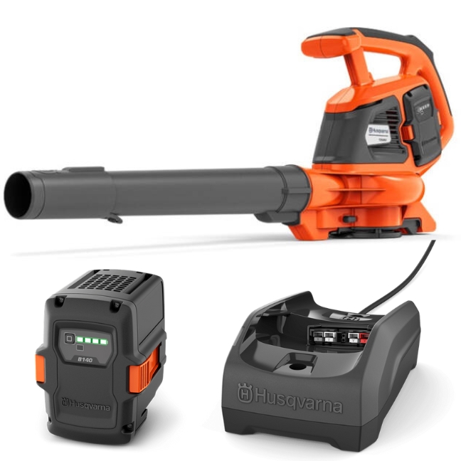 Husqvarna 120iBV Soffiatore A Batteria + B140 & C80 nel gruppo Prodotti per lavori forestali e giardinaggio Husqvarna / Husqvarna Soffiatori / Soffiatori a batteria presso GPLSHOP (9706498-04)