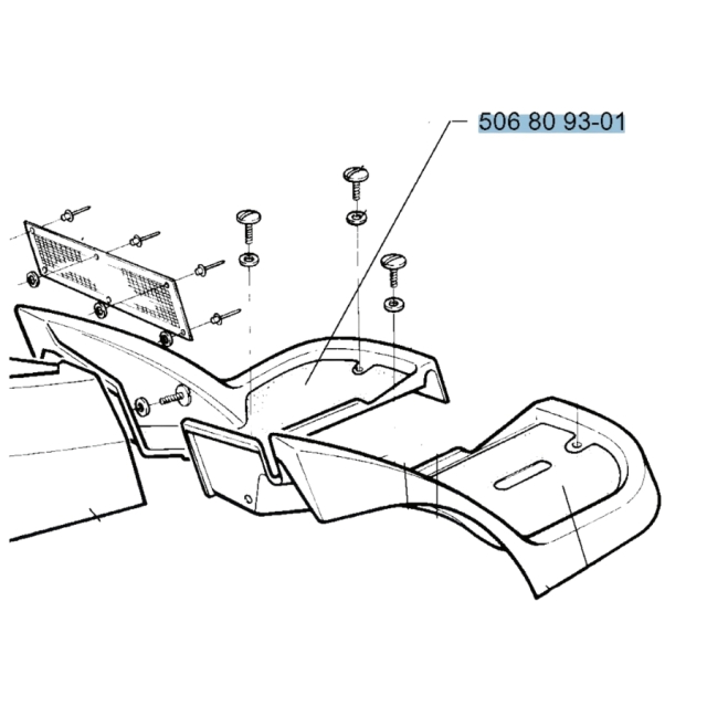 Tappetino per i piedi, sinistro,