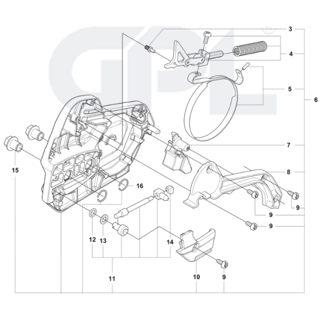 Coperchio frizione 564XPG