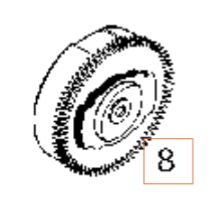 Insieme volano avviamento manuale 5324292-36