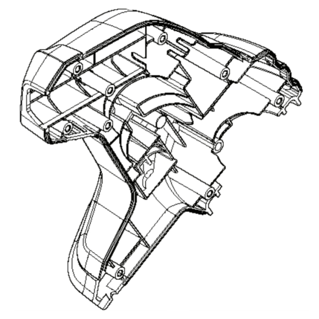 Copertura motore sinistra