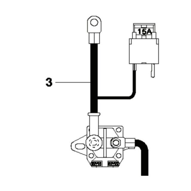 Cavo positivo della batteria
