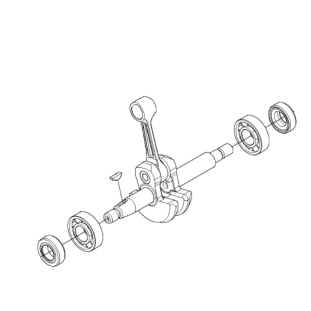 Kit albero motore con cuscinetti