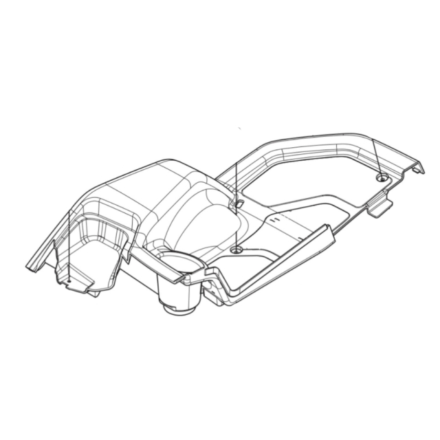 Poggiapiedi pneumatico, sinistro