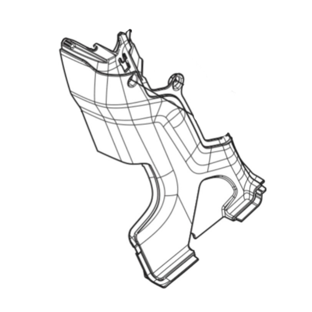 Copri piantone dello sterzo, destro