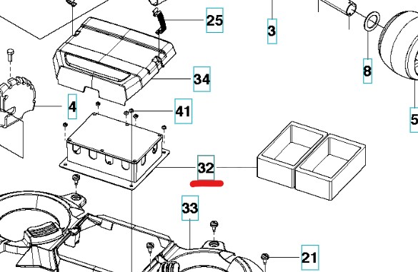 Centralina Motore, Piatto Rasaerba 5914572-01