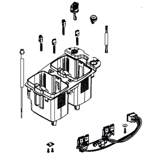 Gruppo pezzi di ricambio scatola batteria Lc 5931245-03
