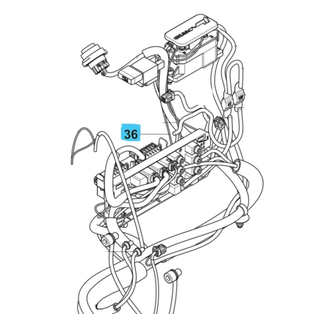 Gruppo cablaggio alimentatore W122