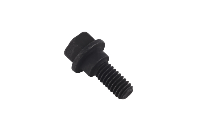 Bullone a testa esagonale con flangia e spalla 5/16-18 x 7/8 pollici gr5 zincato nero