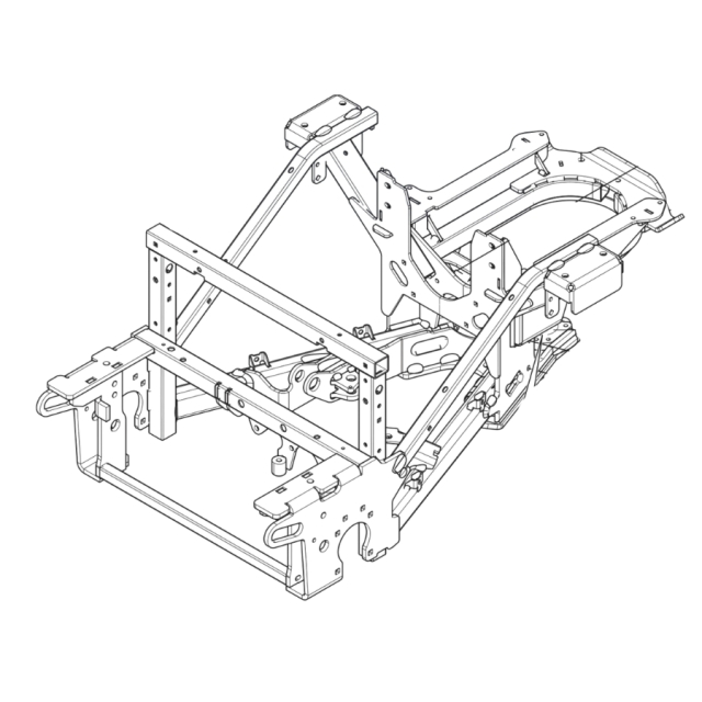 Telaio Assy P520D / P525D Grigio