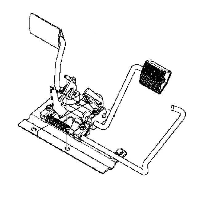 Gruppo piastra pedale con cuscinetto
