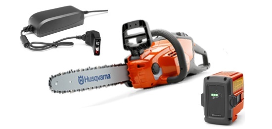 Husqvarna 120i Batteria motosegha + BLi20 & QC80