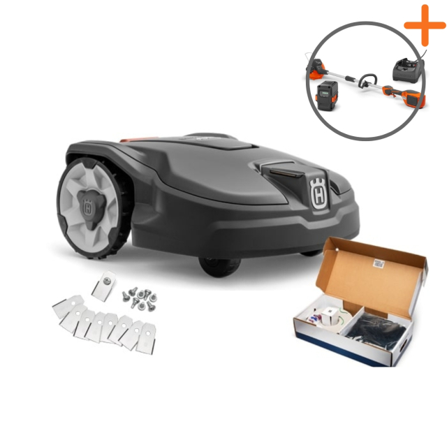 Husqvarna Automower® 305 Start-pacchetto | Tagliabordi a batteria in omaggio!