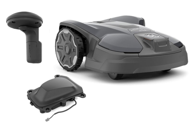 Husqvarna Automower® 320 Nera Robot Tagliaerba con EPOS plug-in kit | Kit di pulizia gratuito!